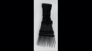 West African wooden comb.