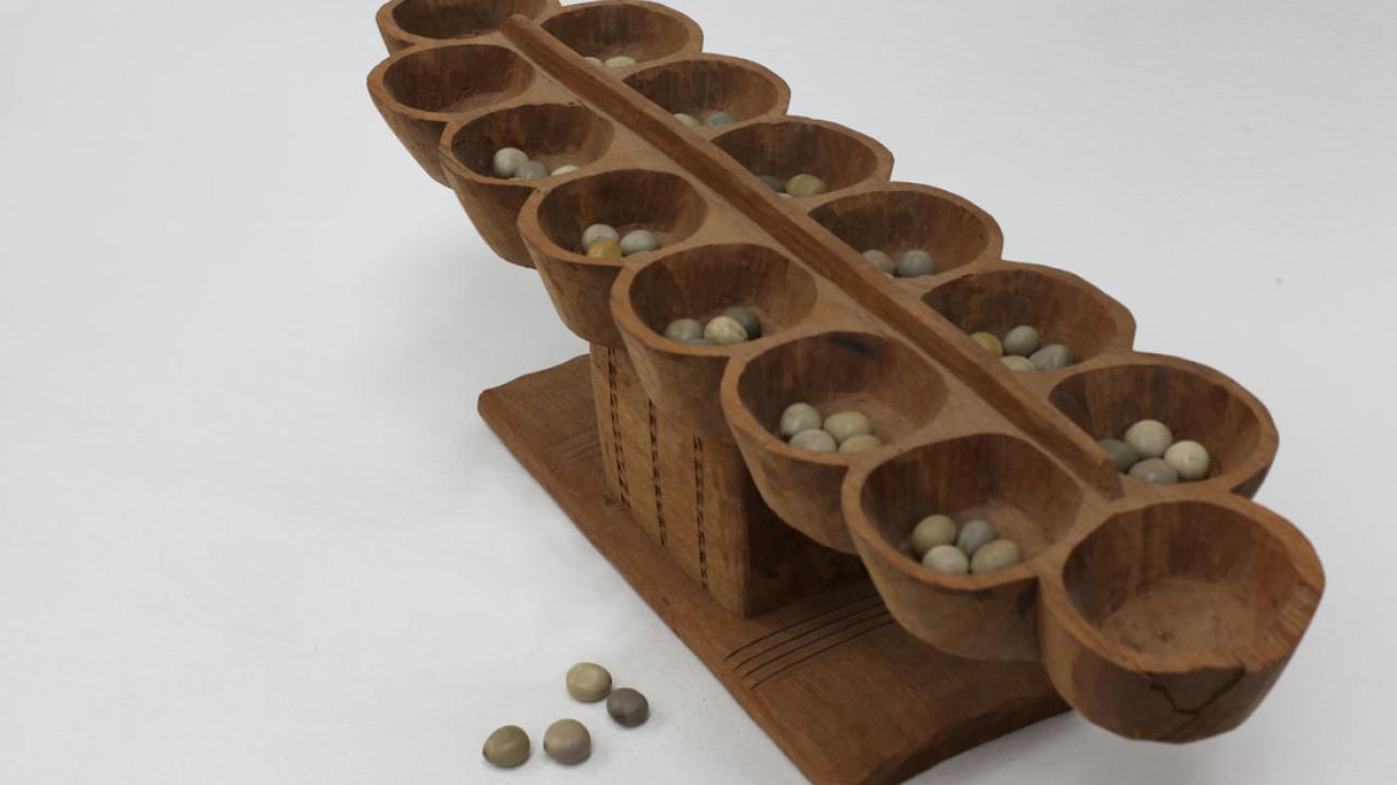 Mancala, Oware game board